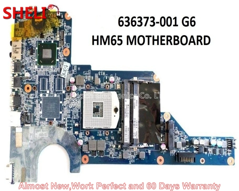 Материнская плата MOUGOL для ноутбуков HP Pavilion материнская серии G4 G6 G7 636373 001 DA0R13MB6E0 HM65