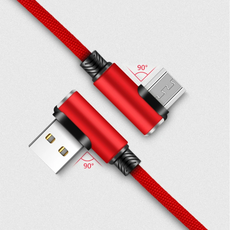 90 градусов кабель зарядного устройства USB с быстрой зарядки происхождения