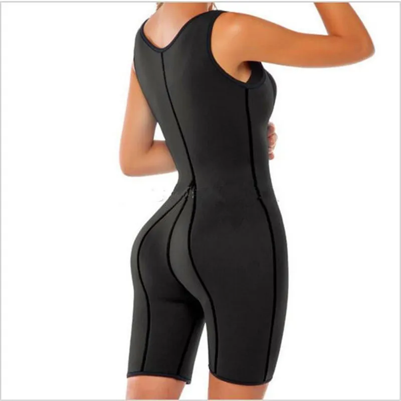 Женское боди корректирующее с сауной потоотделяющее жилет для похудения