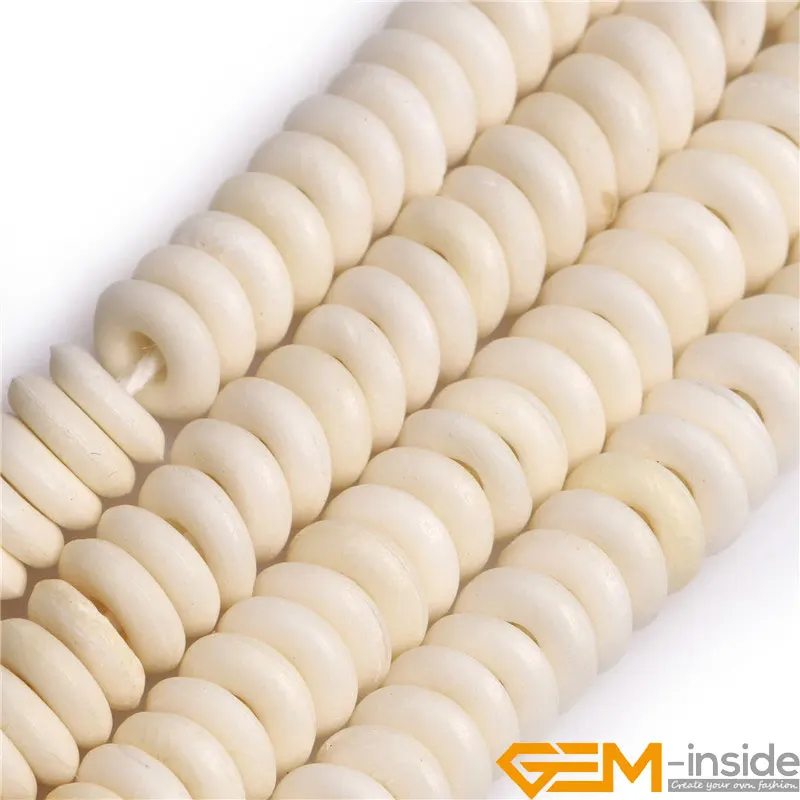 Бусины-разделители Rondelle Donuts Bone Heishi DIY свободные бусины для изготовления