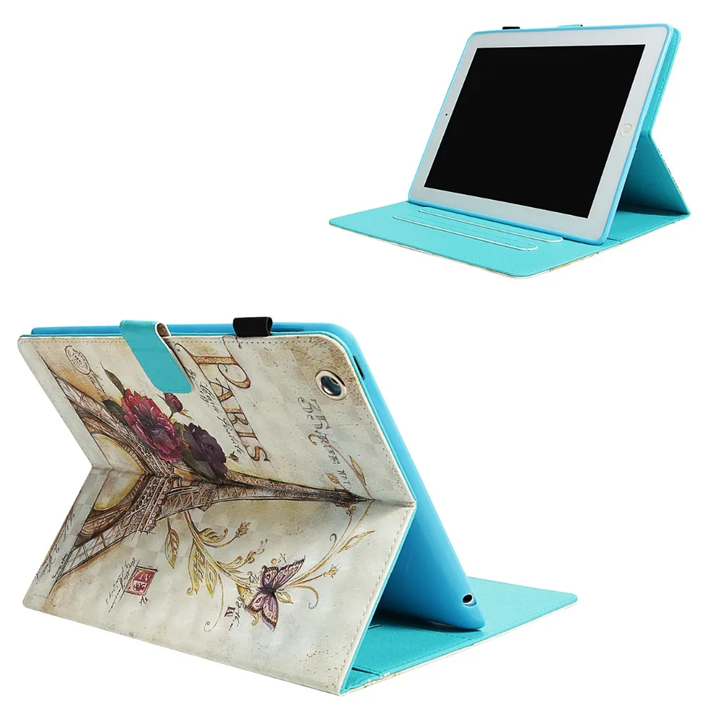 Для ipad 2 3 4 кожаный чехол с подставкой умный для Apple планшета A1395 A1396 A1397 A1403|Чехлы