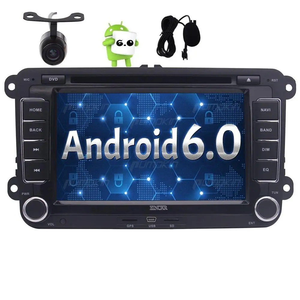 7 &quotAndroid 6 0 Автомобильный Авторадио 2 Din gps навигатор dvd плеер для Фольксваген