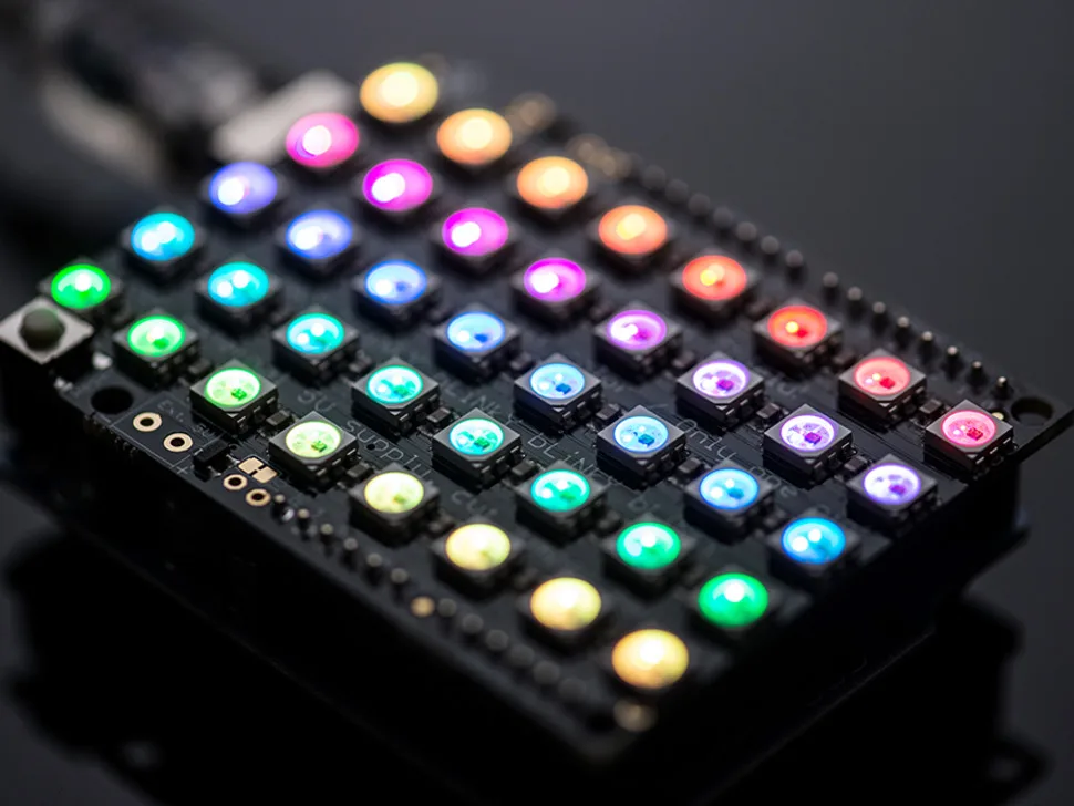 CJMCU 40 бит 5x8 WS2812B 5050 RGB светодиодный драйвер макетная плата 5*8 Бесплатная доставка |