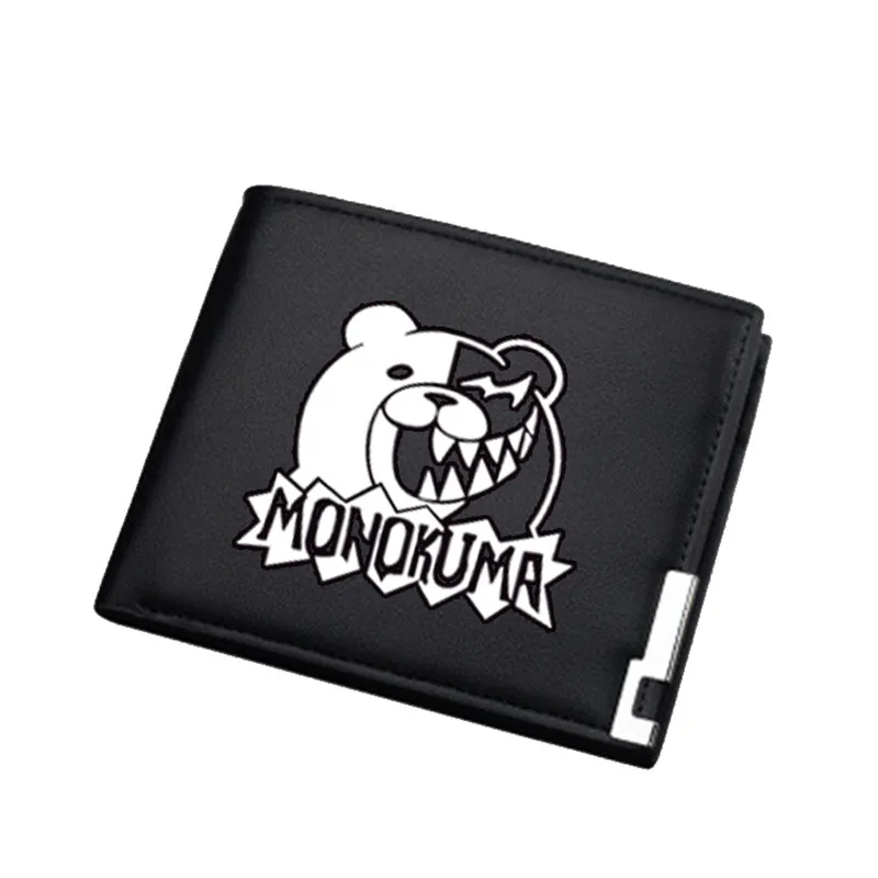 Новинка Danganronpa: триггер счастливый хаос принт Женский Длинный кошелек Kawaii недорогой кошелек для мелочи Monokuma короткий кошелек ID держатель для карт