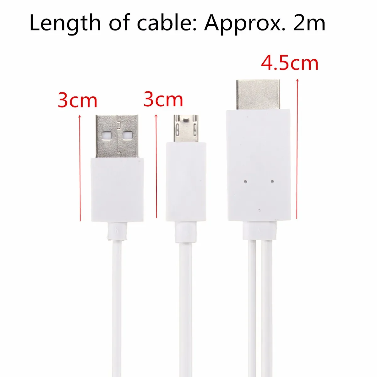 2 м HDMI кабель адаптер для samsung Galaxy Tab 3 10,1 8,0-дюймовый питание планшета 5 В DC до 0.1A от USB 2,0