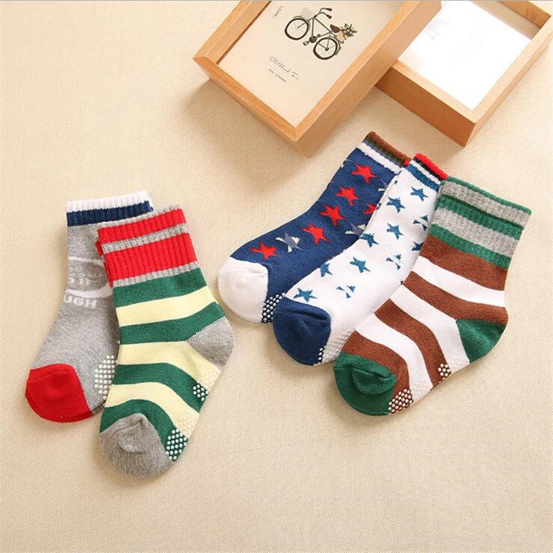 Spring Autumn High Quality Warm Thick Cotton Socks Striped Design Infant Baby Boys Girls Child Kids 0-2 Years | Детская одежда и