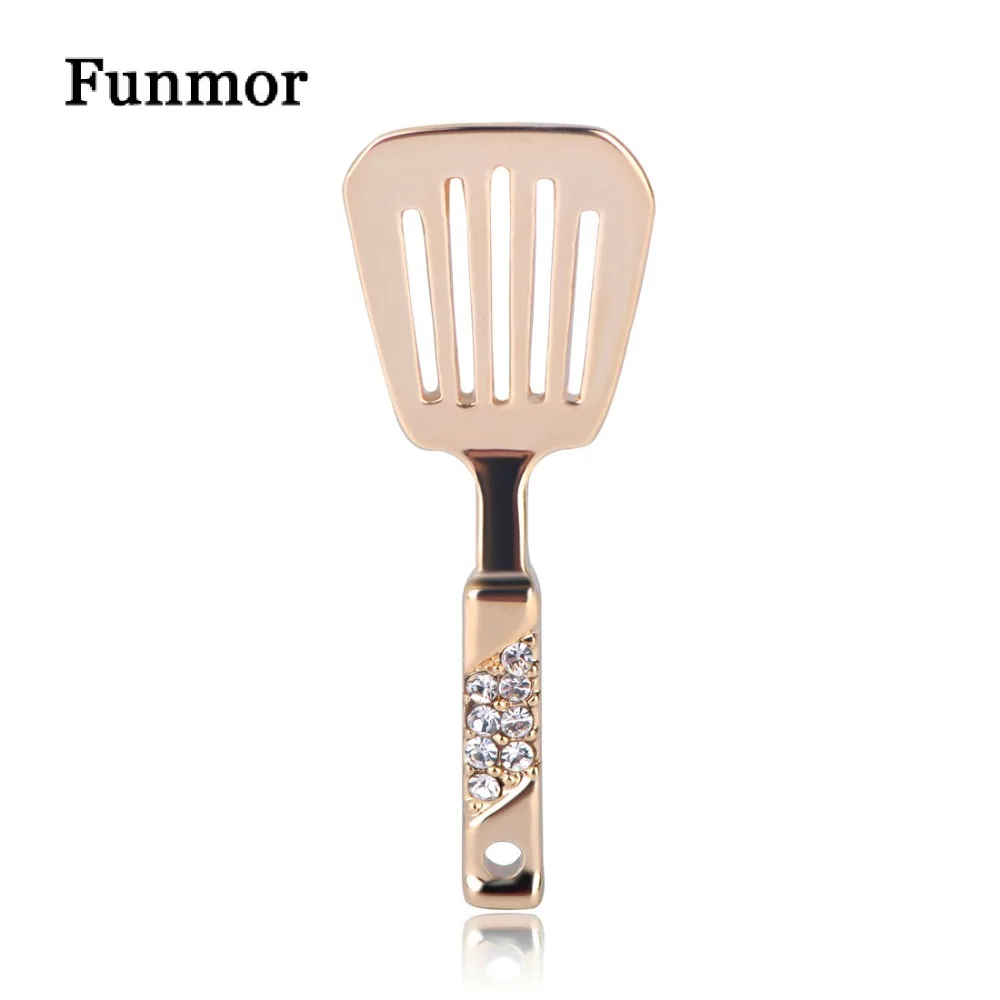 Женская брошь в форме шпателя Funmor кухонного аксессуар для одежды маленького