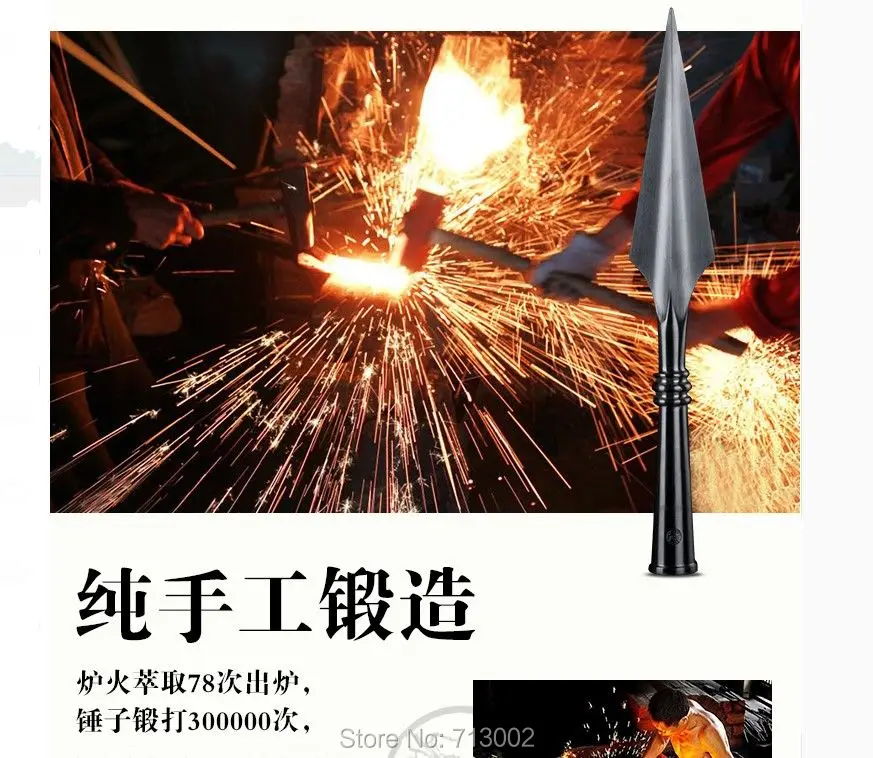 WuShu Spear lance Martial arts CHINESE Stainless steel SPEARHEAD KungFu Saber Quality | Дом и сад