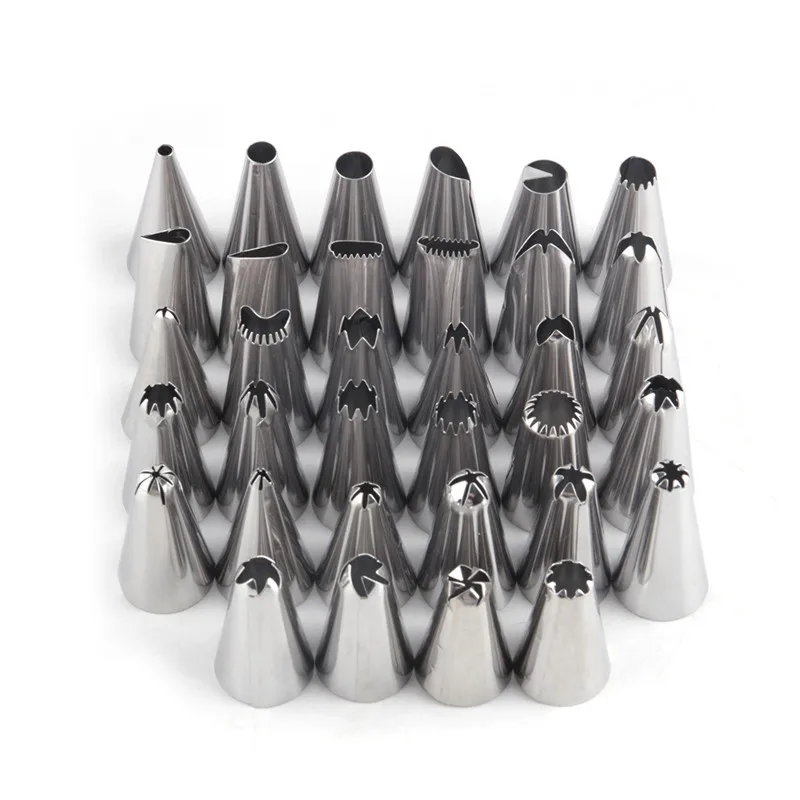 35pcs Cake Decorating Tools Dessert Decorators Nozzles Russian Tips Fondant Cupcake Cakes Design Mold Kitchen Accessories Tool | Дом и сад