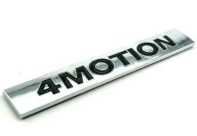 

1 PCS 4 MOTION Badge Silver ABS Car Body Side Stripe Emblem For 4 MOTION car Stickers