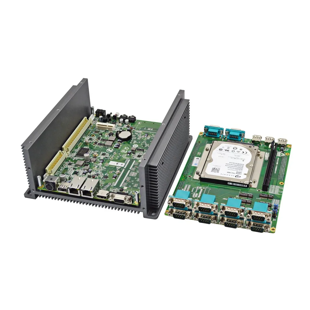 Безвентиляторный мини ПК 4 Гб 10x com 6xusb 2xlan HDMI VGA Windows 10 ОС|pc hdmi|pc 10pc fanless |