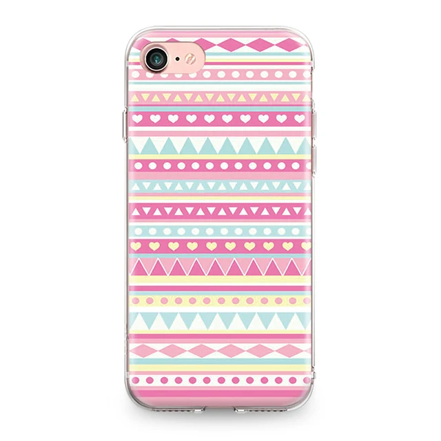 Мягкий ТПУ чехол для телефона для Iphone 4, 4S, 5, 5S, 5C, SE, 6, 6 S, 7, 8 Plus, X, XR, XS, Max, мандала, Цветочный, этнический узор, силиконовый чехол