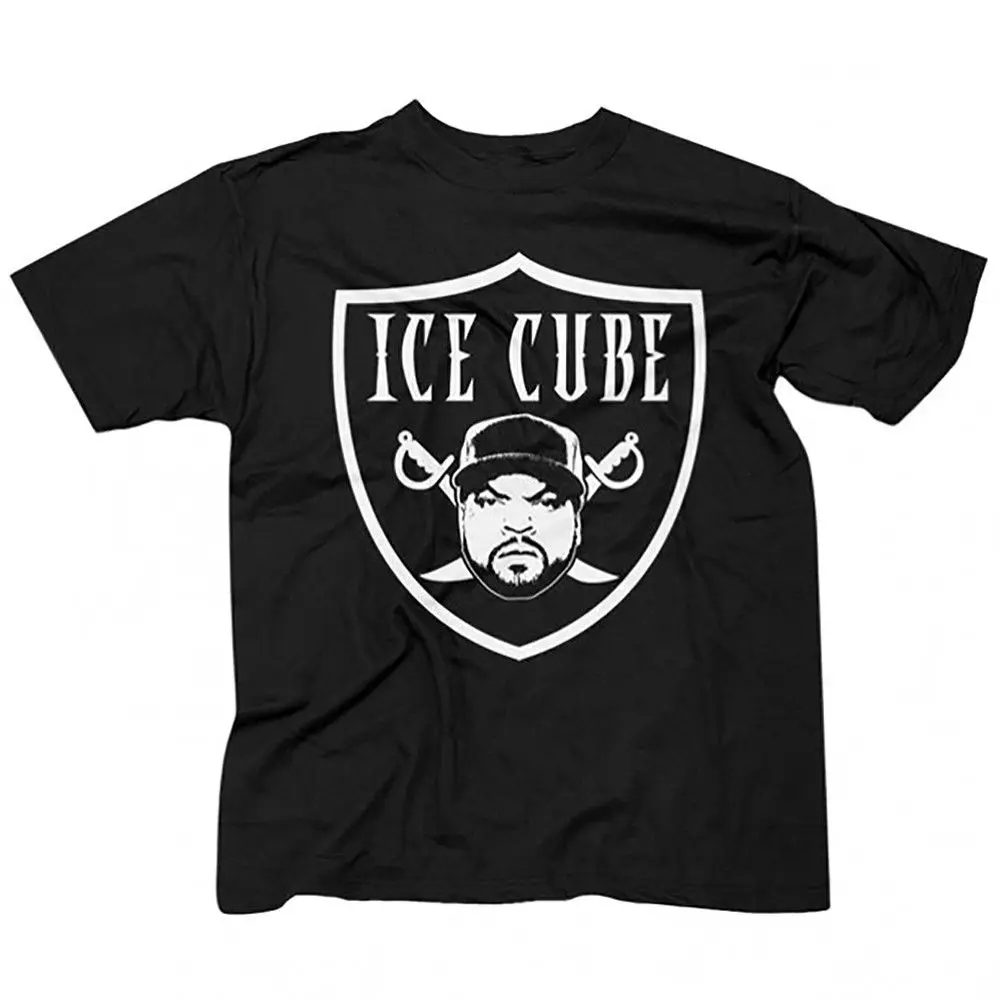 Футболка NWA (N. W. A.) Ice Cube Raiders Logo Lench Mob Compton новая аутентичная футболка из 100% хлопка