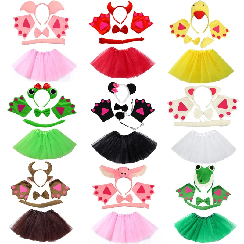 Multiple Anime Cartoon Animals Costume Cosplay Set Party Fancy Dress Halloween Costumes Purim|Костюмы для девочек| |