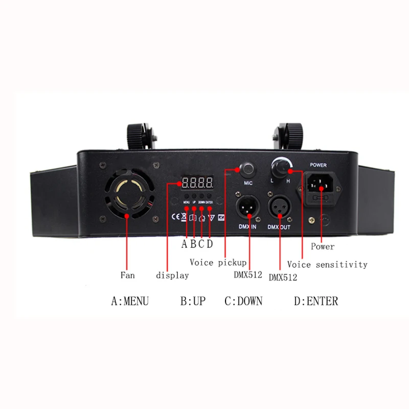 Диско-сценический лучевой светильник 8*10 Вт светодиодный RGBW DMX 512 вечерние светильник s клубный звуковой светильник профессиональное dj оборудование сканер бар светильник s