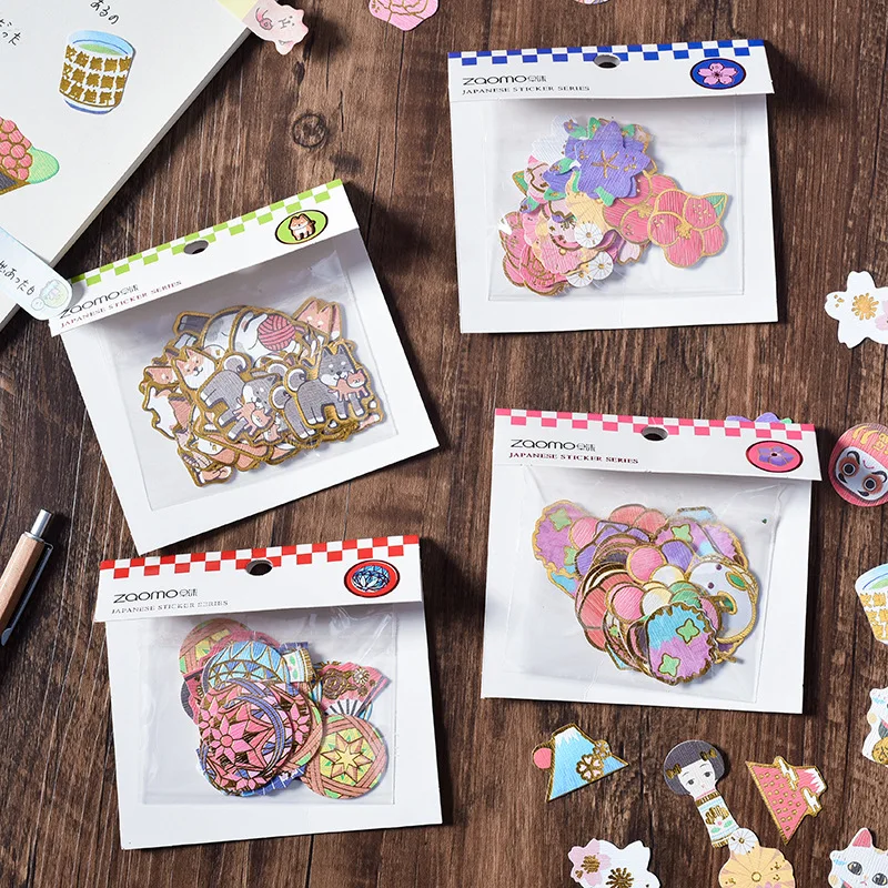 1/упаковка Mohamm Kawaii Японский кот Decoracion журнал милый дневник цветок наклейки