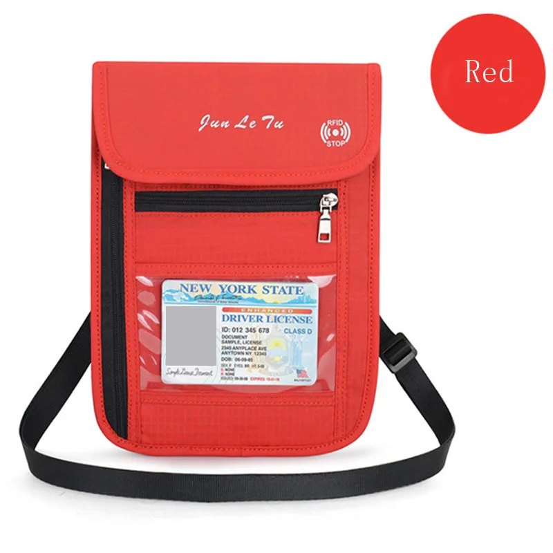 RFID Блокировка паспорт держатель для карт Путешествия Безопасный Документ Органайзер шеи чехол ID держатель - Цвет: G