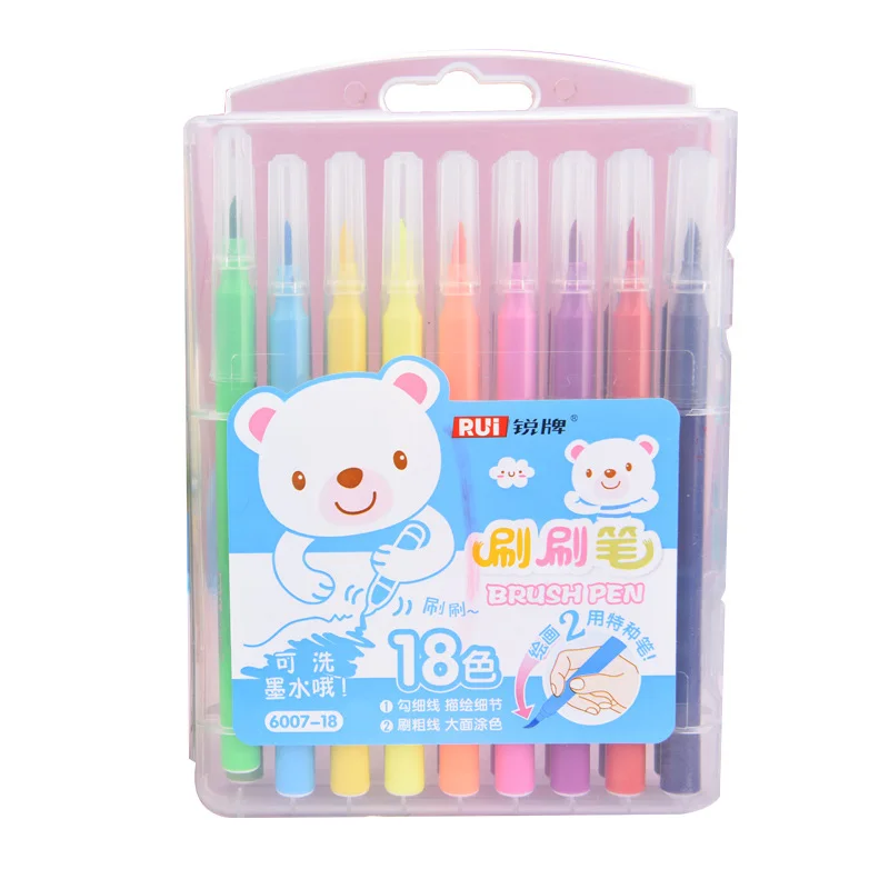 12/24 цвета/набор цветная ручка с мягким наконечником|color marker pens|color markerswater color pen |