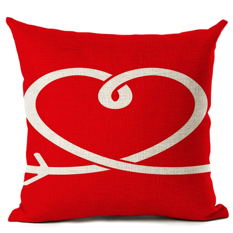 День Святого Валентина подарок для мальчиков и подушка девочки чехол из хлопка