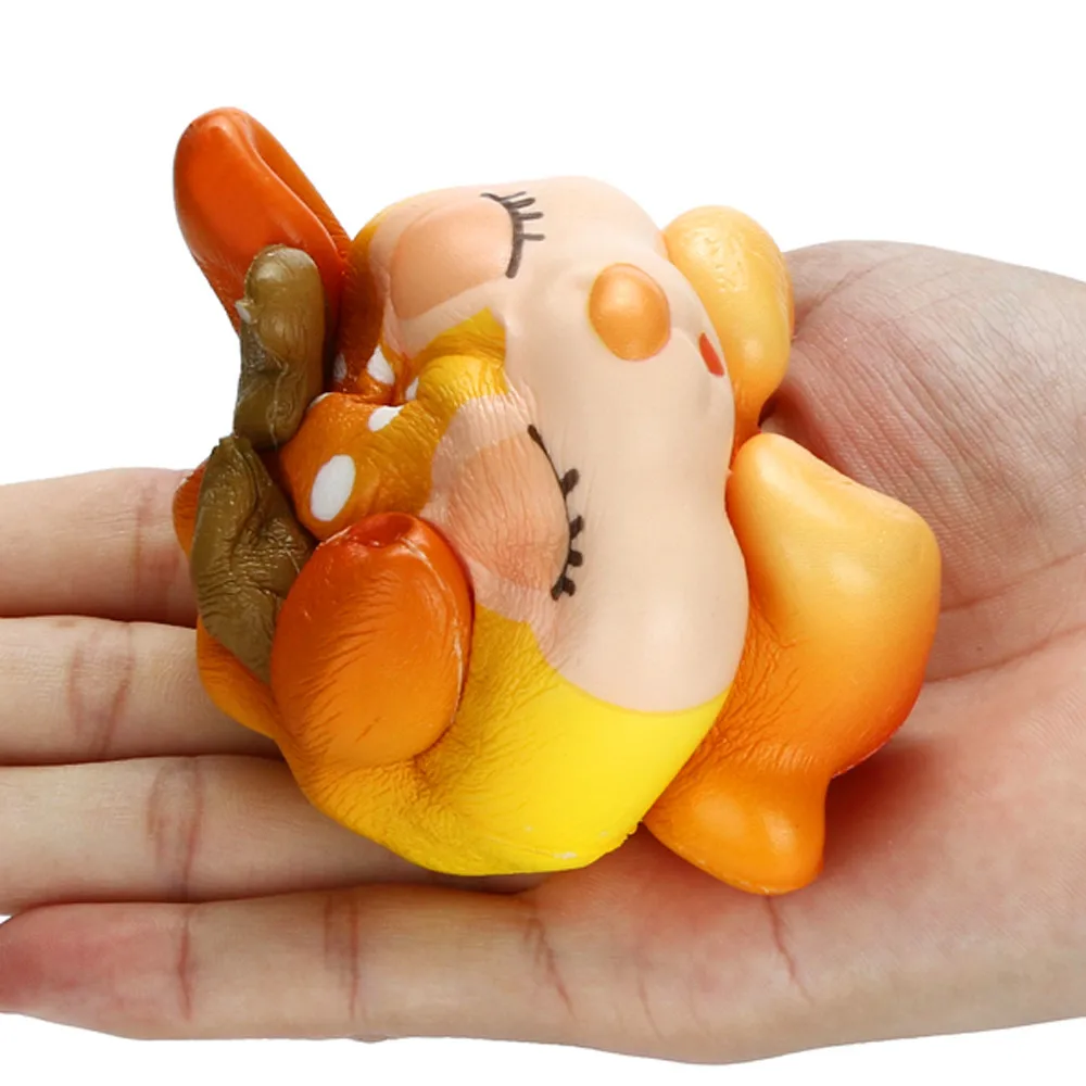 Squishies Kawaii с рисунком рождественского оленя медленно поднимающийся крем ароматизированное средство для снятия стресса игрушки медленно нарастающее при сжатии игрушки CollectionZ04