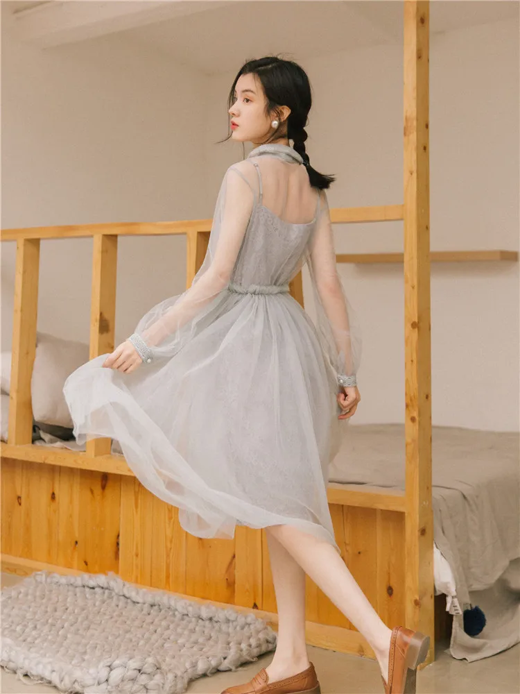 2019 новые модные женские платья винтажное весеннее французское платье Летний