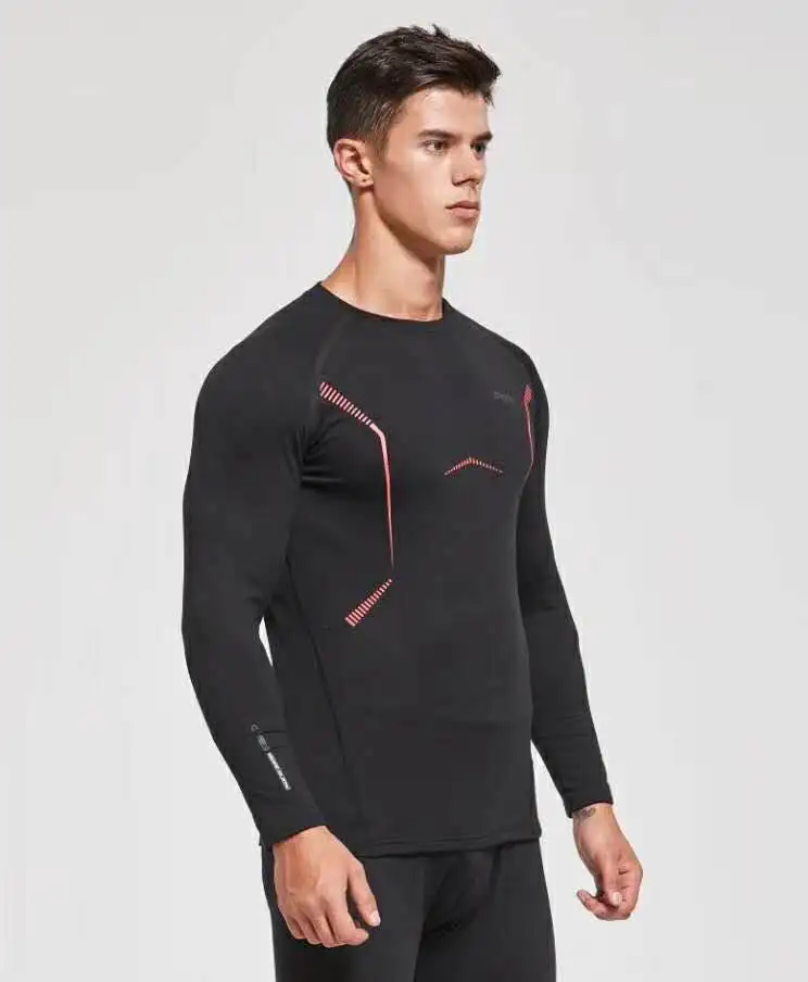 2018 зимнее термобелье для мотоцикла топы штаны комбо нижнее белье мужчин CoolMax