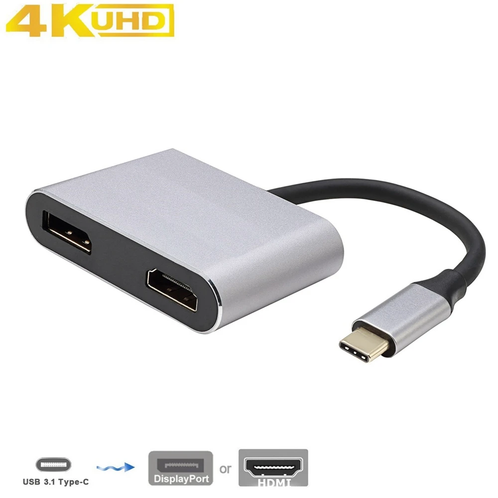 

Адаптер MLLSE Thunderbolt 3 USB 3,1 Type-c для DisplayPort DP 4k 60 Гц HDMI 4K 30 Гц VC0188