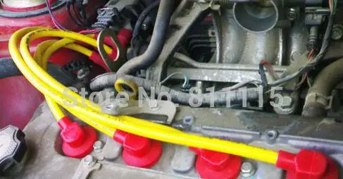 Комплект высоковольтных проводов зажигания для свечей Santana 3000 подцилиндрическая