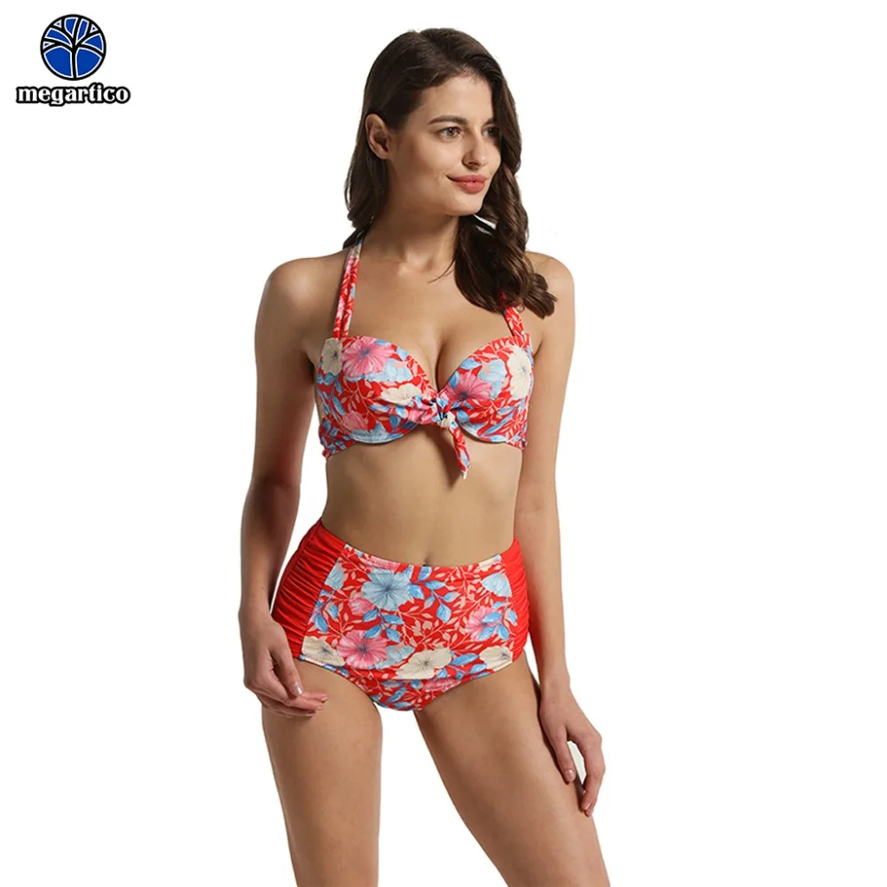 Бикини пуш-ап в бразильском стиле с высокой талией | Женская одежда