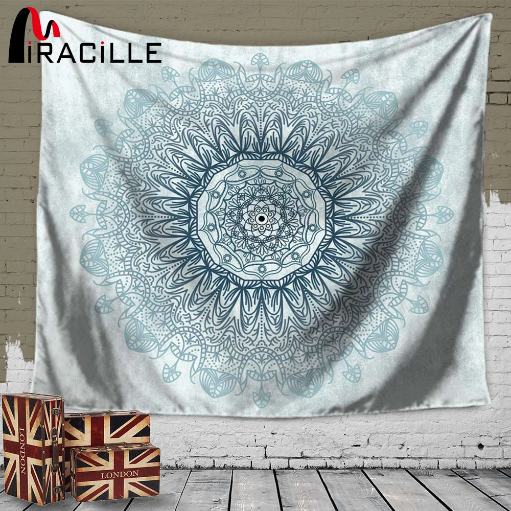 

Miracille Mandala Tapestry Home Wall Art Hanging Indian Mandalas Blanket Belgium Decoration for Bedroom Dorm Yoga Mat Tablecloth