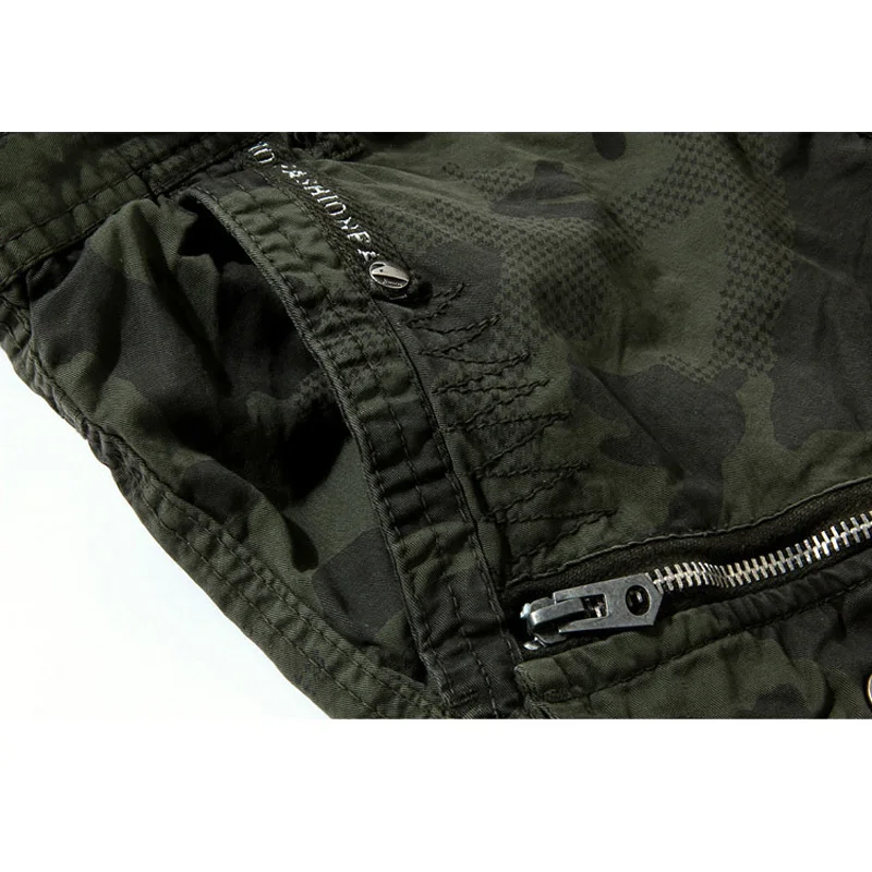2014 Summer Loose Cotton Camouflage Cargo Military Shorts Men outdoor 3/4 Knee Army Overalls big size 29-38 wholesale | Мужская одежда