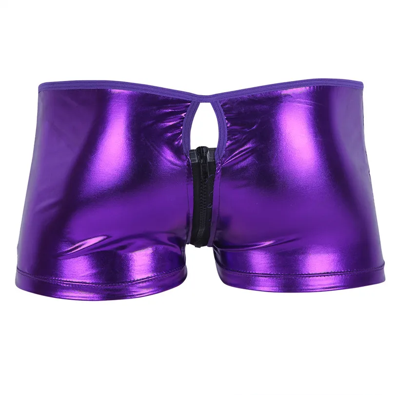 Новое модное мужское нижнее белье из лакированной кожи на молнии сексуальные