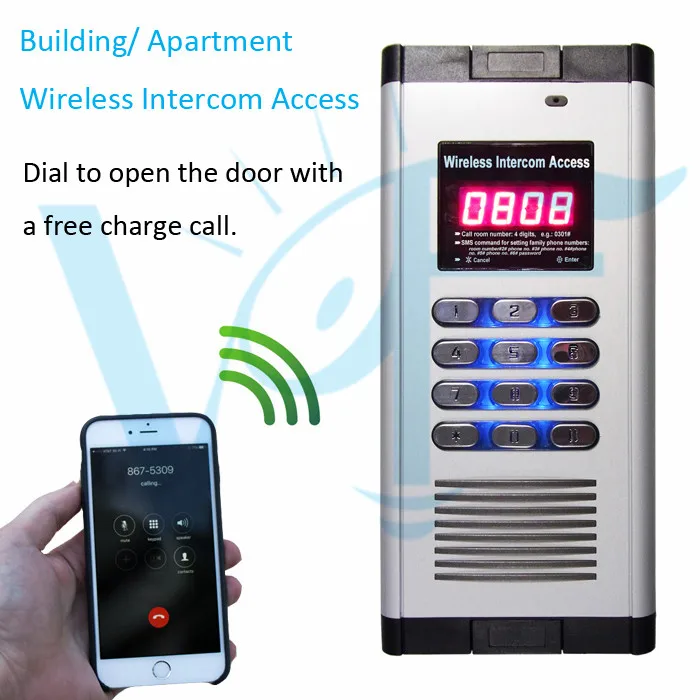 GSM Домофон доступ в жилые дома дистанционное управление дверной замок открытый