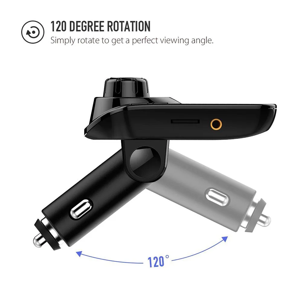 Авто Многофункциональный Car Kit Беспроводной Bluetooth Handsfree fm передатчик MP3 плеер Dual USB