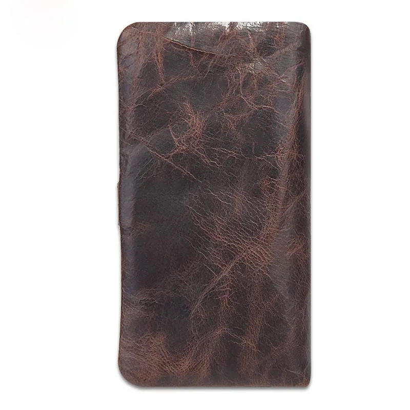 Винтажные мужские кошельки на шнурке с застежкой масло воск кожа натуральная