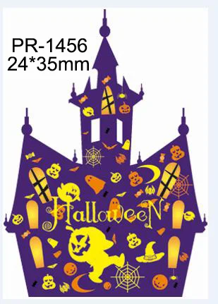 Каваи мультфильм Хэллоуин фигурка украшение дома плоский задний полимер для