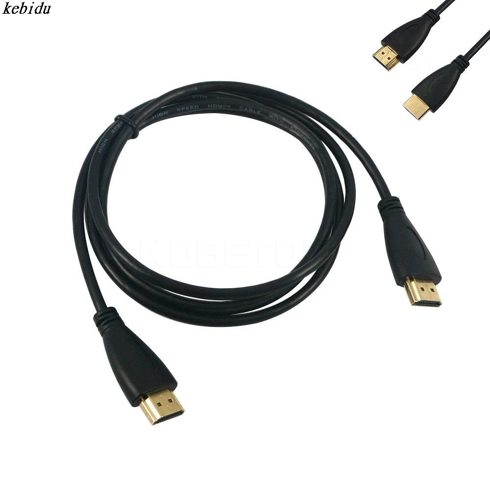 Kebidu 1 5 м кабель видео кабели позолоченный Мужской HDMI совместимый сплиттер 4 1080P 3D