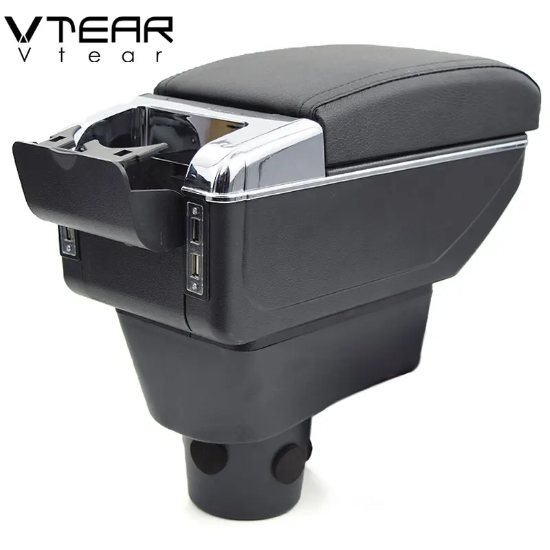 Подлокотник Vtear для mitsubishi Attrage Mirage аксессуары подлокотник автомобиля кожаный с usb