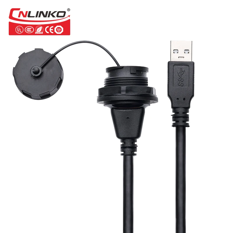 CNLINKO производитель USB2.0 Панель Крепление водонепроницаемый адаптер USB Дата IP67