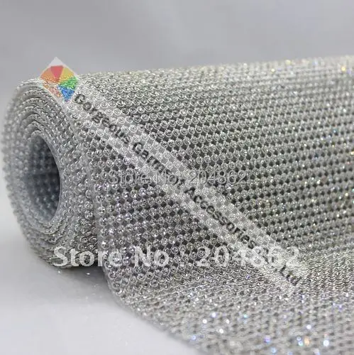 Высокое качество 3 мм с горячей фиксацией кристаллами сетчатая отделка