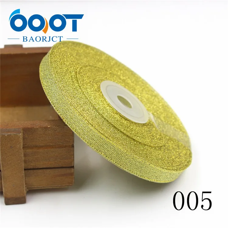 OOOT BAORJCT 1710187,10 мм 34 Цвета на выбор 25 ярдов Зеленый лук ленты, свадебное платье ленты, подарочная упаковка, DIY ручной материал - Цвет: 005