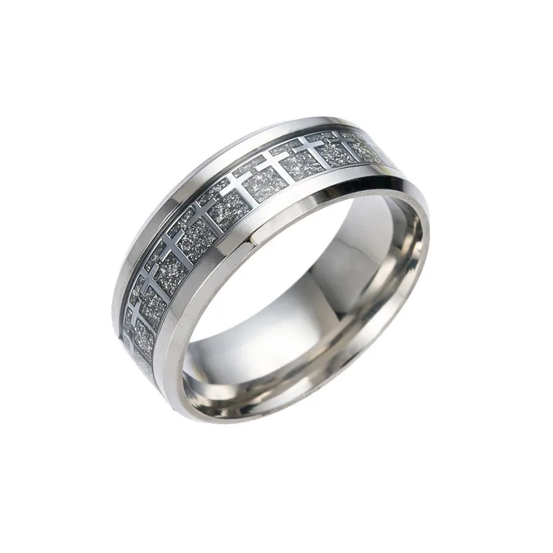cross ring Titanium Steel Christian Catholic religious men rings Stainless Rings Engagement For Men Women | Украшения и