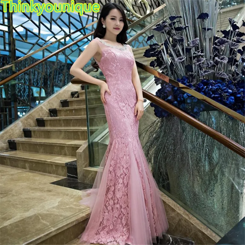 

2019 Lace Party Prom Gowns Formal Bandage Long Evening dress robe de soiree vestido de festa longo abiti da sera customize TK003