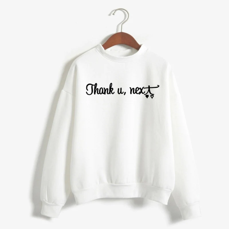 Женская толстовка с капюшоном Harajuku Ariana Grande, Женская толстовка с круглым вырезом