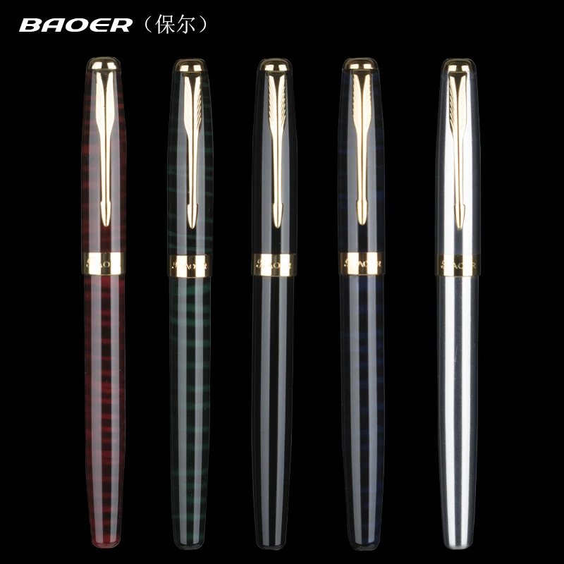 Fashion High Quality Metal 0.5mm Roller Ball Pens Ballpoint Pen School &amp Office Supplies for Student Writing Stationery Gift |
