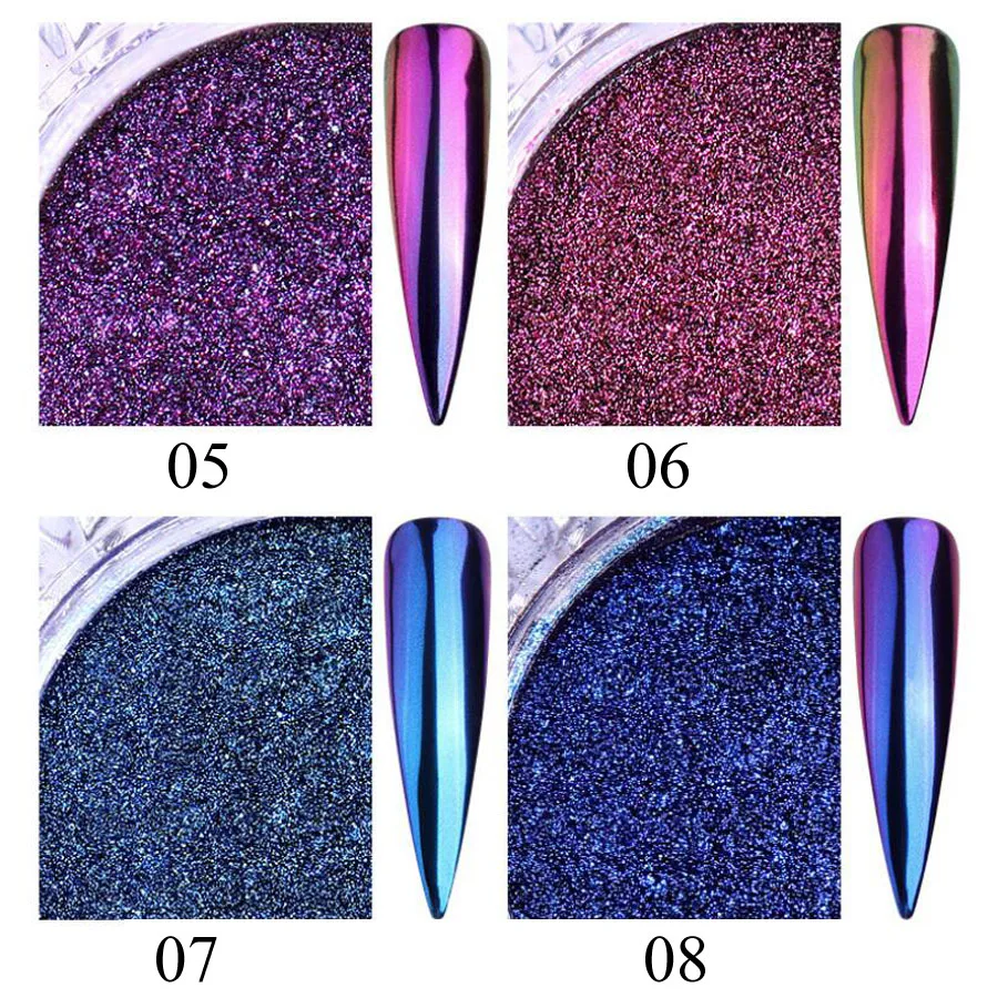 Зеркальный порошковый хромированный Гель лак Bittb для ногтей|Блестки ногтей| |