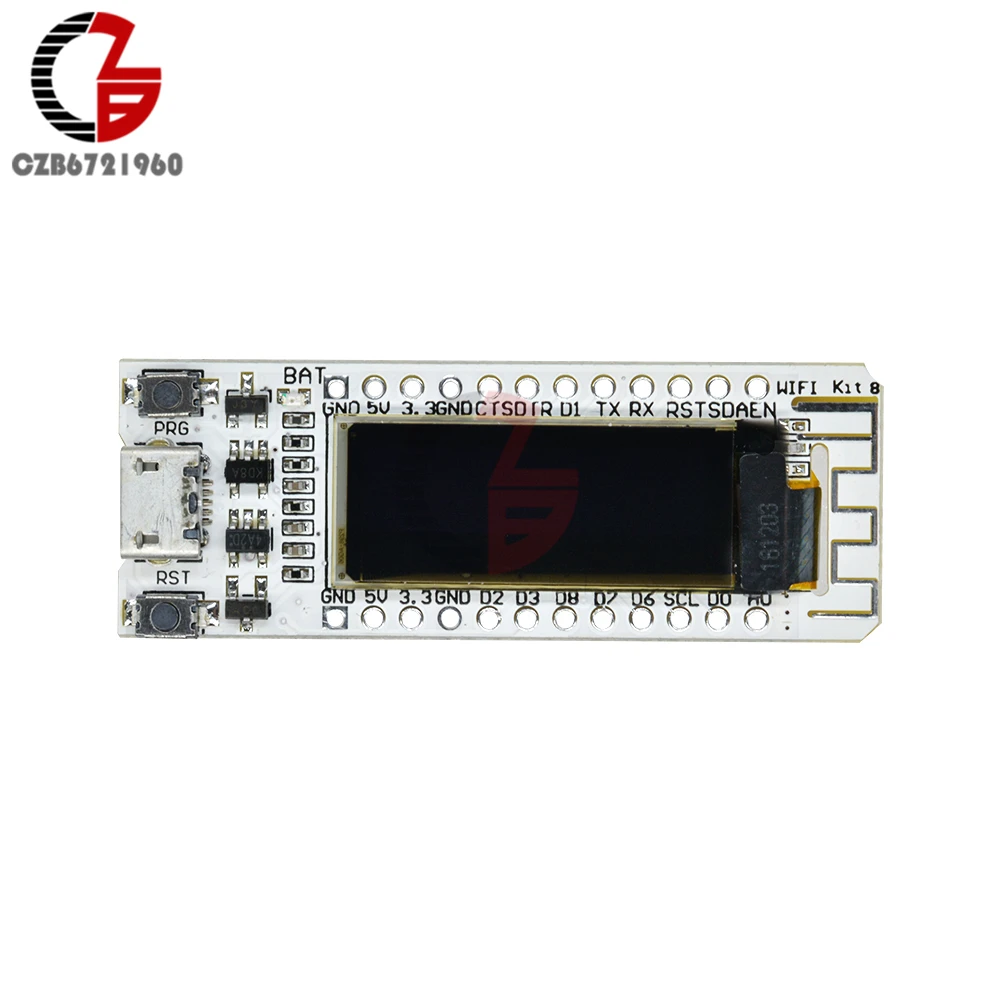 0 91 дюйма OLED ESP8266 беспроводная Wi-Fi макетная плата 128x32 P2014 IIC I2C SPI PWN Micro USB 32 Мб антенна