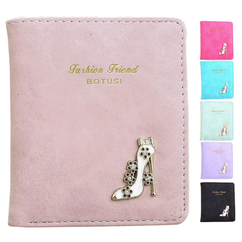 

Модные короткие кошельки для женщин, Дамский бумажник с надписью, кожаный держатель от известного бренда