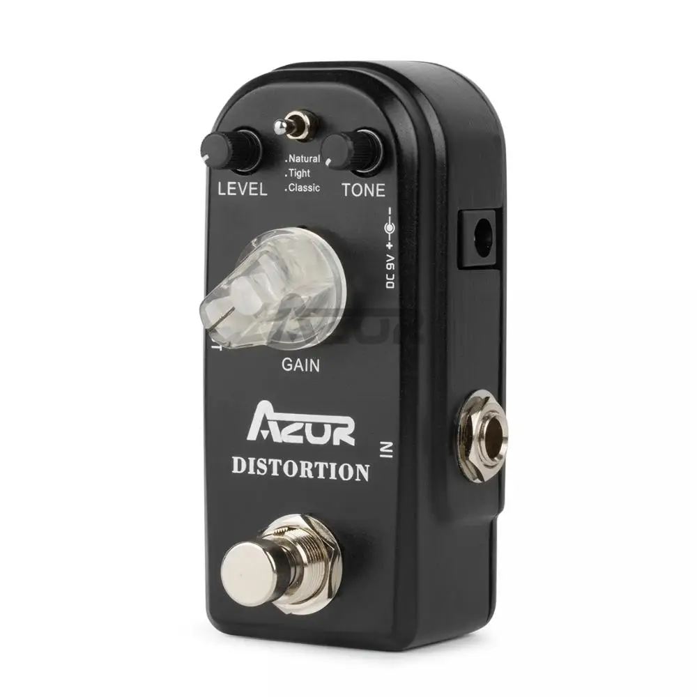 AZOR AP-302 мини-гитарный эффект педаль искажения гитарные эффекты 3 режима Azor мини-педаль аксессуары для гитары