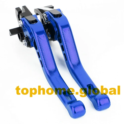 Blue Для Vespa барабанные тормозные PX80-200/PE/Lusso, PX/COSA/T5/LML короткие 3D тормозные рычаги сцепления CNC регулируемые - Цвет: Blue